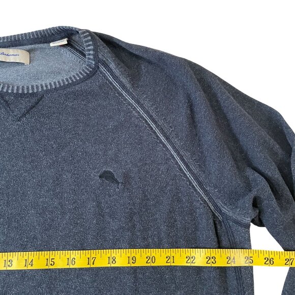Tommy Bahama Sweatshirt Men's Size 2XL XXL Gray Cotton Beach Travel Vacation - Picture 3 of 5